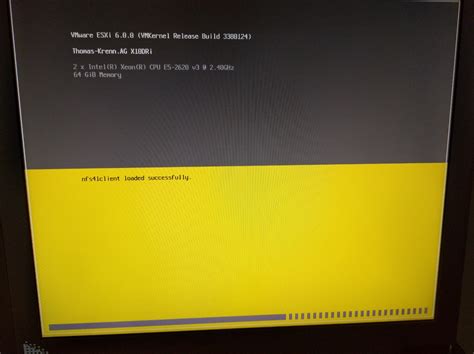 Patch your server using the latest and last Updates (e. . Vmkusb loaded successfully stuck